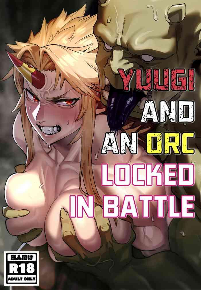 yuugi nee san to ork ga kunzu hoguretsu yuugi and an orc locked in battle cover